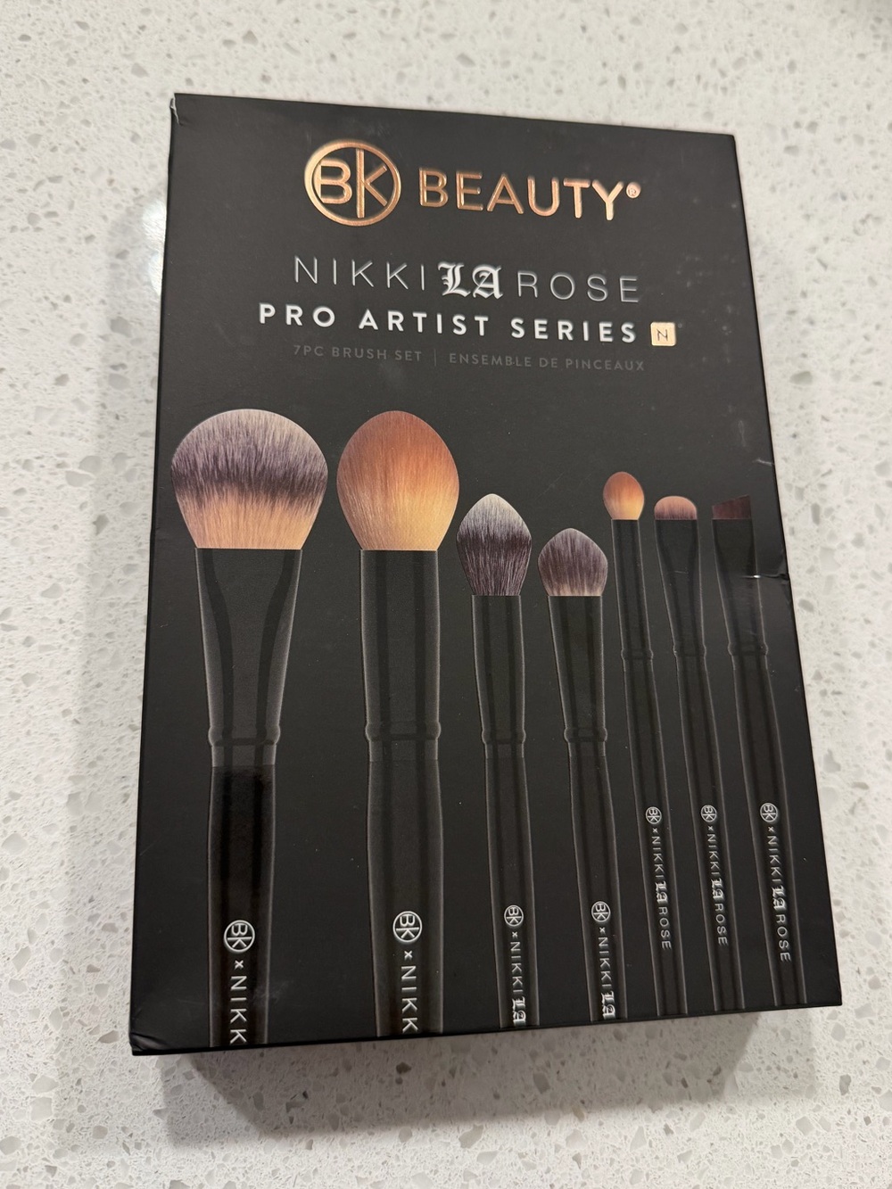 BK Beauty Nikki LaRose Pro Artist Series 7-Piece Brush Set - Black